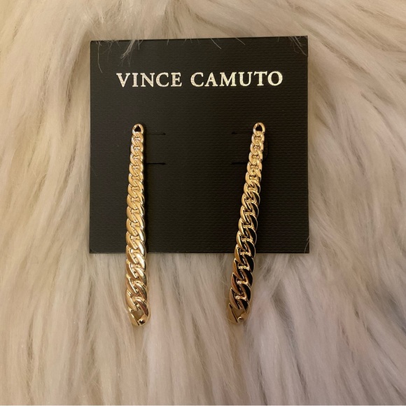 Vince Camuto Gradient Chain Drop Earrings - New on Card - Picture 3 of 6